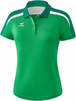 LIGA 2.0 Poloshirt Damen - smaragd/evergreen/weiß